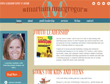 Tablet Screenshot of mariammacgregor.com